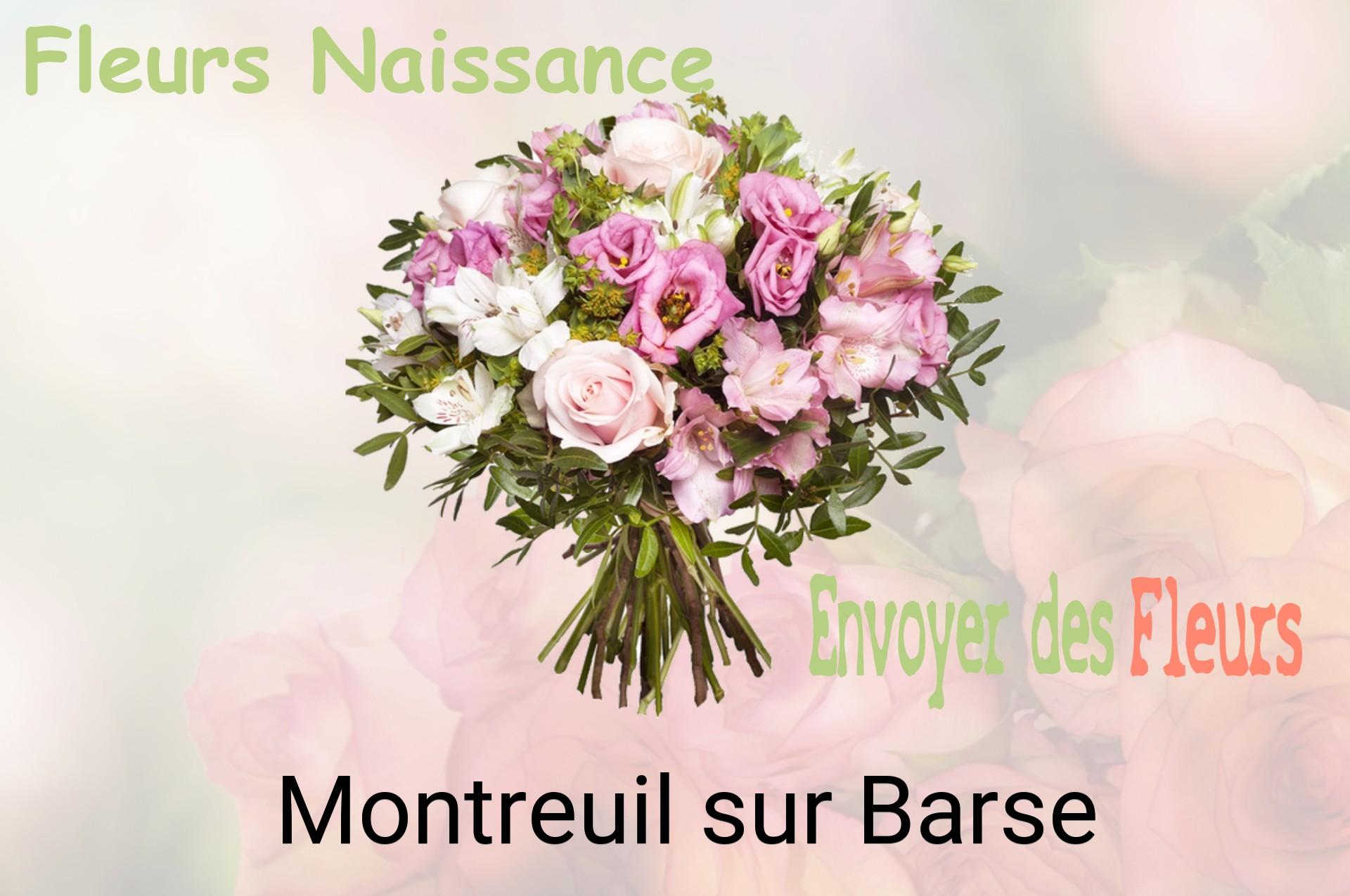 Bouquet de fleurs de naissance livré à Montreuil-sur-Barse