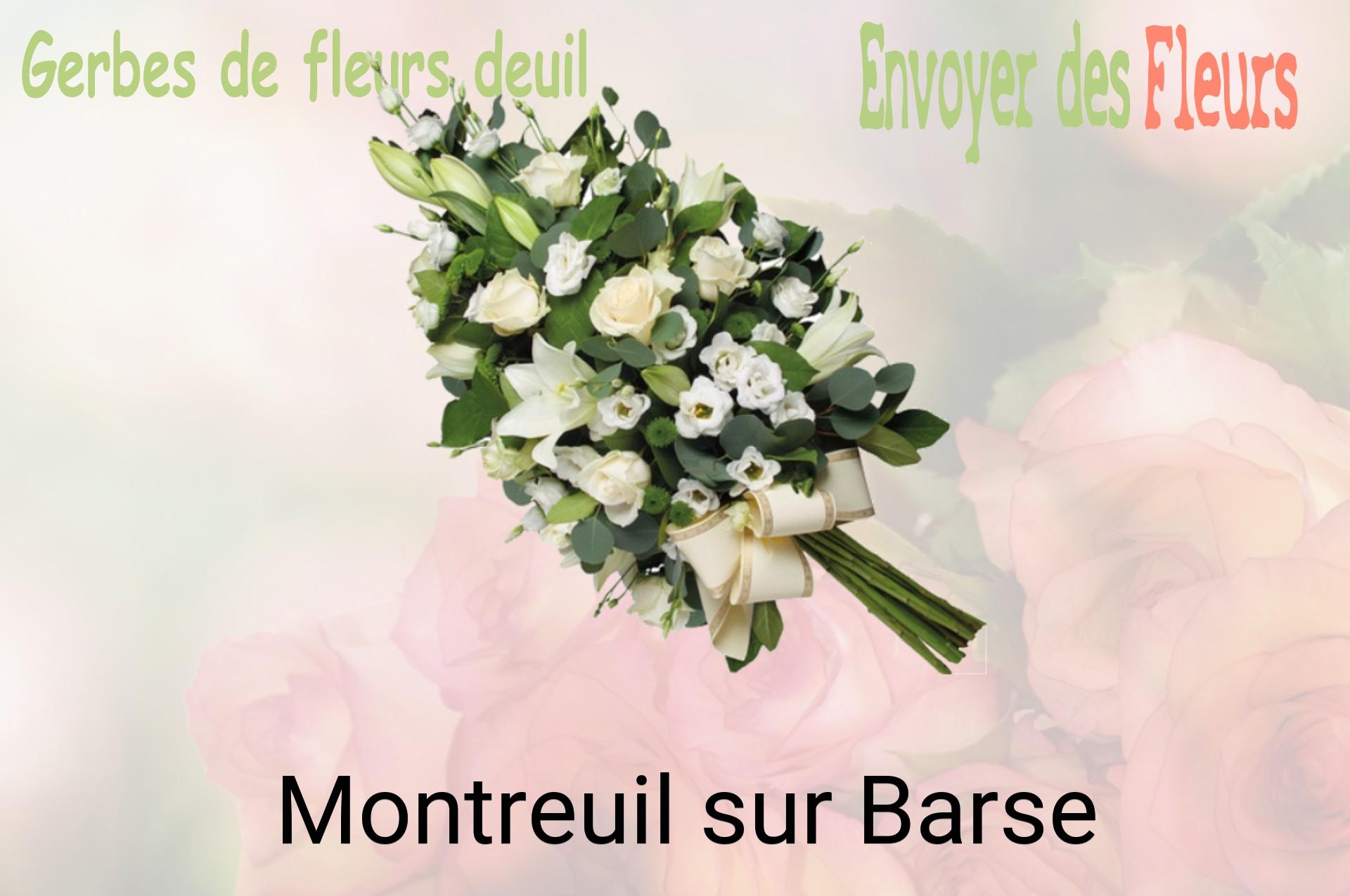 Gerbe de fleurs de deuil livrée à Montreuil-sur-Barse